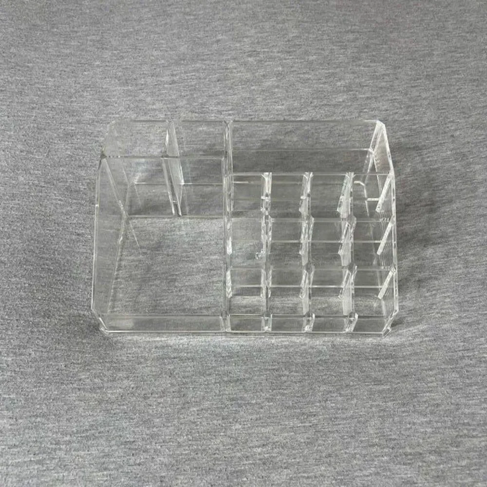 iDesign Clear Acrylic 16 Compartments Cosmetics Skincare Makeup Organizer